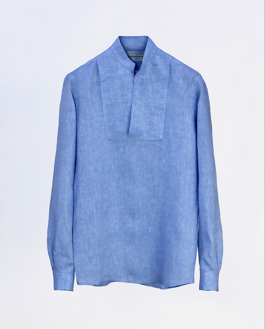 Pagina Prueba: Camisa Casual  Lino 100% Azul Claro