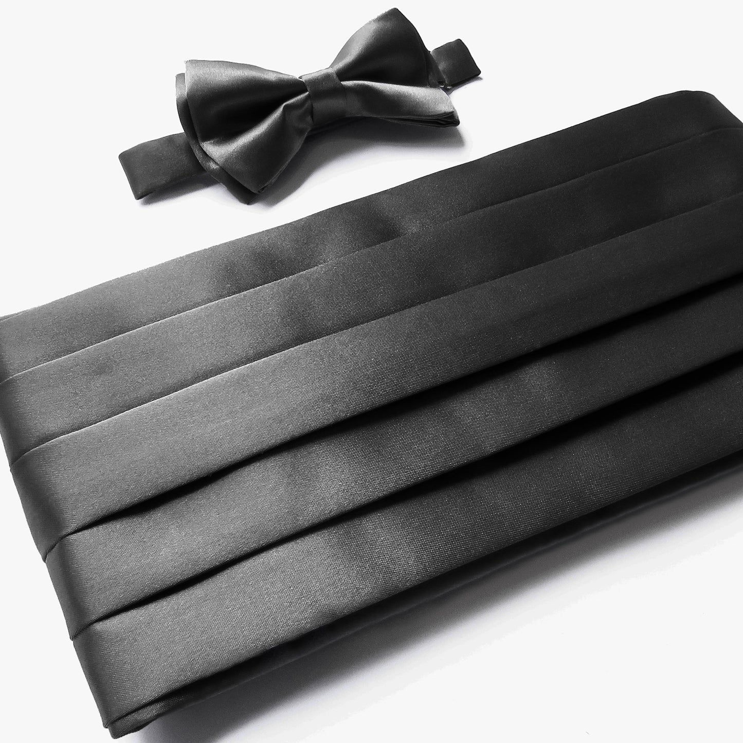 Bow Tie & Cummerbund Set / Dark Grey