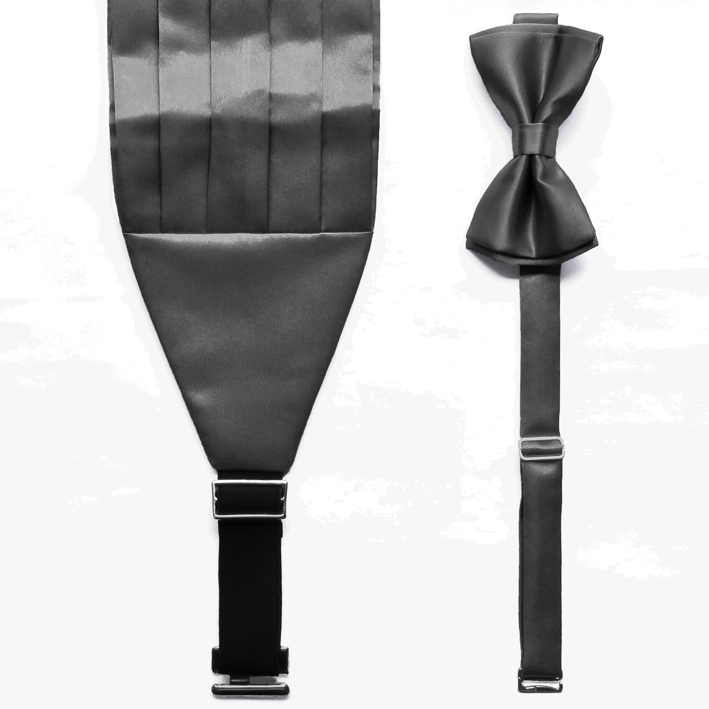 Bow Tie & Cummerbund Set / Dark Grey
