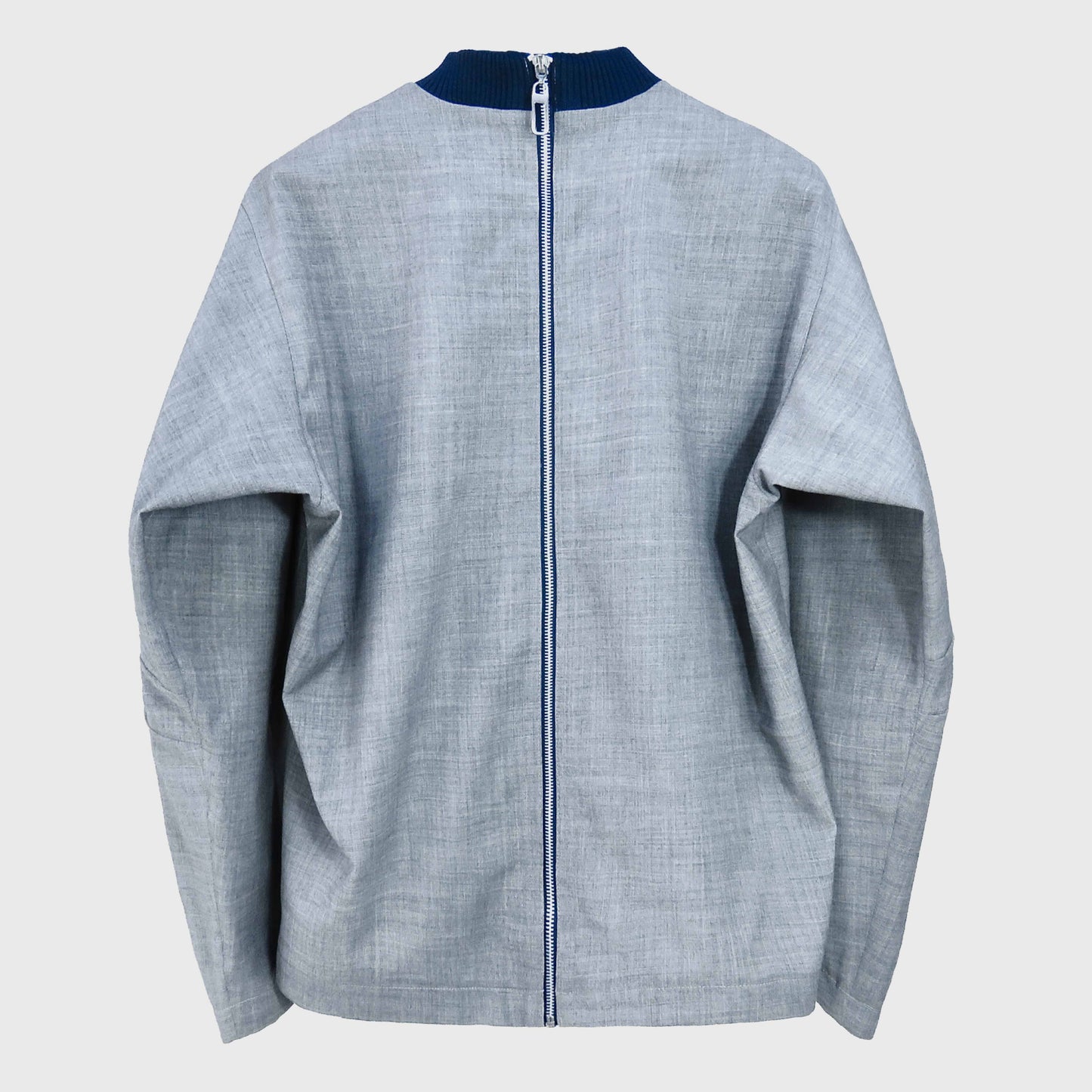 Bomber Pullover Gris Claro