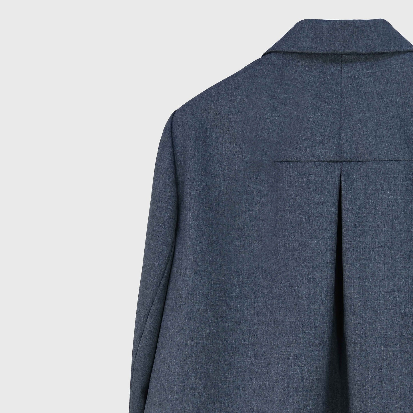 Pullover con Solapa Drapeada Gris Oscuro