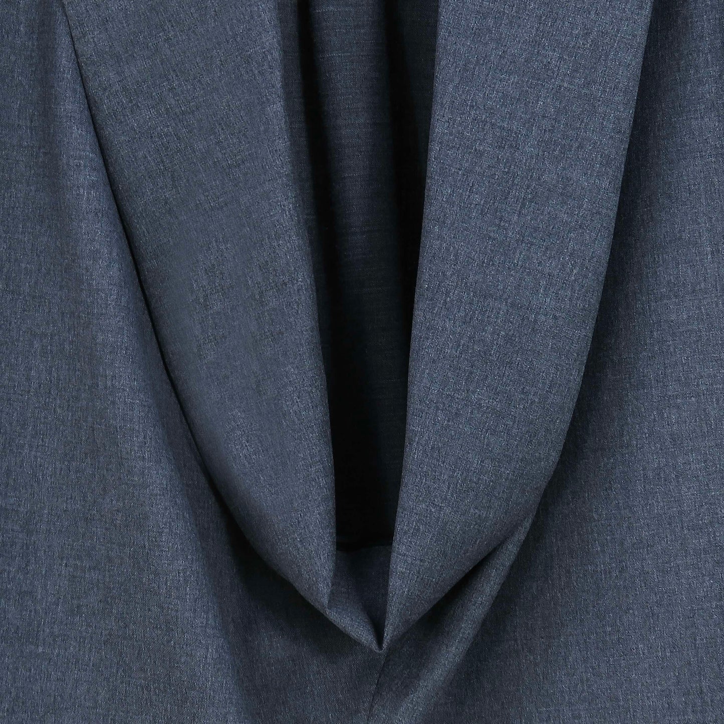 Pullover con Solapa Drapeada Gris Oscuro